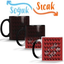 Baskı Dükkanı Rock In Roll Fashion Müzik Sihirli Kupa Bardak Porselen