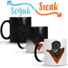 Baskı Dükkanı Nightcrawler x Men Sihirli Kupa Bardak Porselen