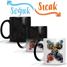 Baskı Dükkanı Slashers Halloween Monsters Sihirli Kupa Bardak Porselen