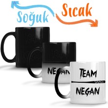 Baskı Dükkanı Team Negan Sihirli Kupa Bardak Porselen
