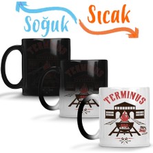 Baskı Dükkanı Walking Dead Sihirli Kupa Bardak Porselen