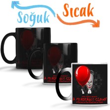 Baskı Dükkanı We're All Mad Here Sihirli Kupa Bardak Porselen