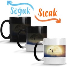 Baskı Dükkanı Ipte Yürüyen Balonlu Çocuk Sihirli Kupa Bardak Porselen