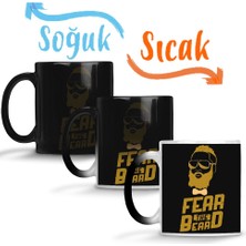 Baskı Dükkanı James Harden Fear The Beard Sihirli Kupa Bardak Porselen