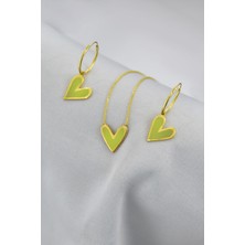 Papatya Silver  925 Ayar Gümüş Rodyum Kaplama Sallantılı Köşesiz Dikdörtgen Tektaş Yıldız Küpe