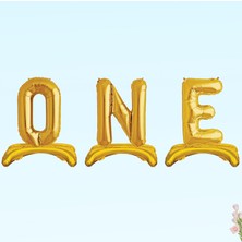 Süsle Bebek ve Parti One Ayaklı Folyo Balon, 65 cm - Altın