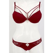 Le Jardin 5020 Silikon Taşli Simli Sütyen Takım