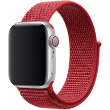 Gregoss Apple Watch Seri 2,3,4,5,6,se,7  Uyumlu  38/40/41 mm Spor Loop Kumaş Hasır Kordon