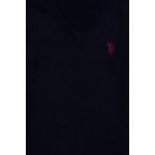 U.S. Polo Assn. Erkek Çocuk Lacivert Basic Triko Kazak 50237156-VR033