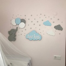 Işıklı Toplar Türkiye Çocuk Odası Dekoratif Ahşap Set Gece Lambası Ledli Aydınlatma