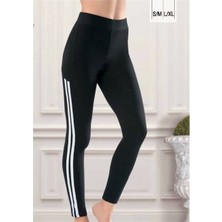 Derya Kurşun Çizgili Tayt 0530