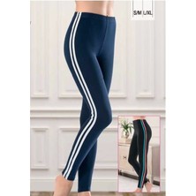 Derya Kurşun Çizgili Tayt 0531