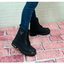 Hammer Jack Hammerjack 17600.F Siyah Renk Hakiki Deri Fermuarlı Bağacaklı Erkek Çocuk Bot