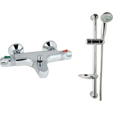 Gpd Termostatik Banyo Bataryası TBB01 ve Sürgülü Duş Seti DST16