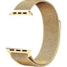 Bushco Store Apple Watch Uyumlu Gold Rengi Metal Kordon 38-40 mm  Bushco Store