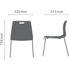 Fold N Nest Electra Çok Amaçlı Sandalye 2145 - Koyu Mavi