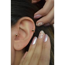 Sacce Scarves&Accessories Kalp Tragus Piercing Helix Kıkırdak Küpesi