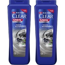 Clear Men Kepeğe Karşı Etkili Şampuan Yoğun Arındırıcı Kömür Ile 485 Ml - 2'Li Avantaj Paketi