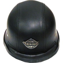 Tex 130 Deri Kaplı Miğfer Kask - L