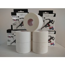 Kindmax Rigid Fiksasyon Yapışkanlı Sporcu Bandajı 3.7 cm x 10 M  Sports Therapy Tape 5'li Set (Pakette 5 Adet)