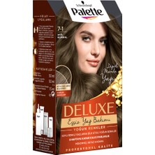 Palette Deluxe Yoğun Renkler Saç Boyası 7-1 Asil Kumral