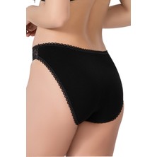 Emay Siyah Emay 1444 Modal Cotton Dantelli Külot