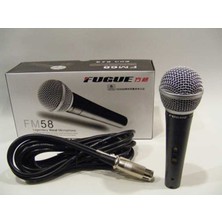 Fugue Fm-58 Mikrofon Kablolu Dinamik Tek Yönlü 600 Ohm