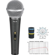 Fugue Fm-58 Mikrofon Kablolu Dinamik Tek Yönlü 600 Ohm