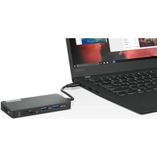 Lenovo USB-C 7'si 1 arada Hub - Siyah GX90T77924