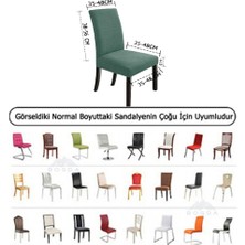 Bogda Siyah Bambu Sandalye Kılıfı Yıkanabilir Likralı Esnek Lastikli Sandalye Örtüsü