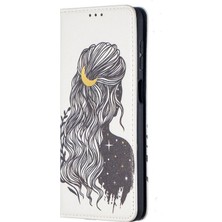 Hello-U Galaxy A12 Için Desenli Pu Deri Cüzdan Kılıfı  (Yurt Dışından)