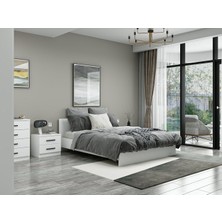 Minar Kale Yatak Odası Set 108 Beyaz 210 cm