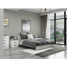 Minar Kale Yatak Odası Set 120 Beyaz 190 cm