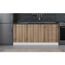 Minar 180 cm Mutfak Dolabı Beyaz Dore 180-D2-ALT Modül