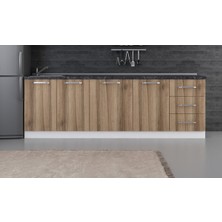 Minar 250 cm Mutfak Dolabı Beyaz Dore 250-D1-ALT Modül