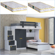 Setay Metris Ranza Iç Dolap Karyola+ 2 Adet Comfort Yatak