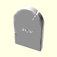 Aldım Geldi Bayar Kişiye Isime Isme Özel Üretim Mezarlık Taşı Sevgiliye Eşe Hediyelik Ofis Hediyesi Dekoratif Organik Plastik