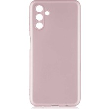 Smcase Samsung Galaxy A13 Kılıf Mat Renkli Korumalı Premier Silikon Bronz