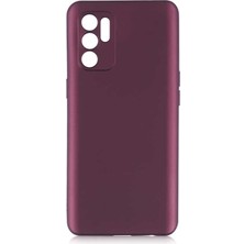 Dlrcase Oppo Reno 6 4g Kılıf Renkli Korumalı Premier Mat Silikon Mürdüm
