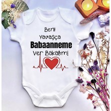 İrembaby Unisex Bebek Baskılı %100 Pamuklu Çıtçıtlı Body Zıbın
