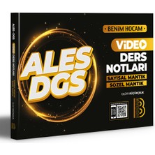 Benim Hocam Yayınları 2022 ALES DGS Video Ders Notları Sayısal Mantık Sözel Mantık