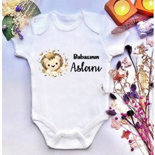 İrembaby Unisex Bebek Baskılı %100 Pamuklu Çıtçıtlı Body Zıbın