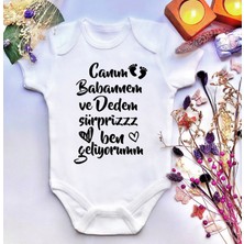 İrembaby Unisex Bebek Baskılı %100 Pamuklu Çıtçıtlı Body Zıbın