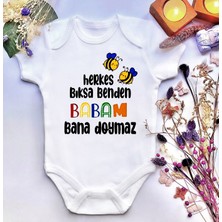 İrembaby Unisex Bebek Baskılı %100 Pamuklu Çıtçıtlı Body Zıbın