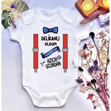 İrembaby Unisex Bebek Baskılı %100 Pamuklu Çıtçıtlı Body Zıbın