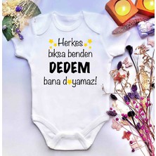 İrembaby Unisex Bebek Baskılı %100 Pamuklu Çıtçıtlı Body Zıbın