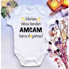 İrembaby Unisex Bebek Baskılı %100 Pamuklu Çıtçıtlı Body Zıbın