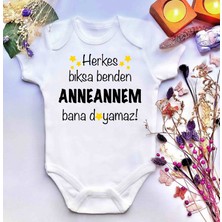 İrembaby Unisex Bebek Baskılı %100 Pamuklu Çıtçıtlı Body Zıbın