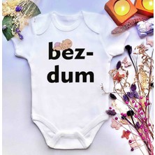 İrembaby Unisex Bebek Baskılı %100 Pamuklu Çıtçıtlı Body Zıbın