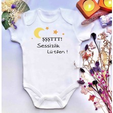 İrembaby Unisex Bebek Baskılı %100 Pamuklu Çıtçıtlı Body Zıbın